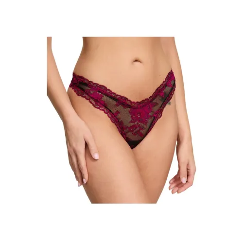 Victoria's Secret 1 упаковка Черный Розовый Женский Стринг
