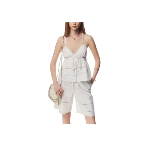 CHANEL Белые Женские Повседневные Шорты