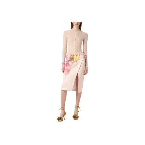 Blumarine Розовые Женские Повседневные Длинные Юбки