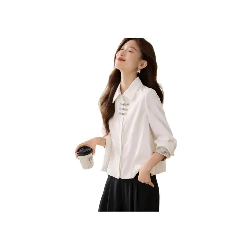 MOHANYIMEI Белые Женские Рубашки