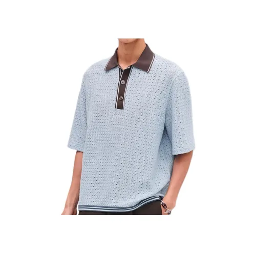 HERMES Поло Мужское Ледяной Синий