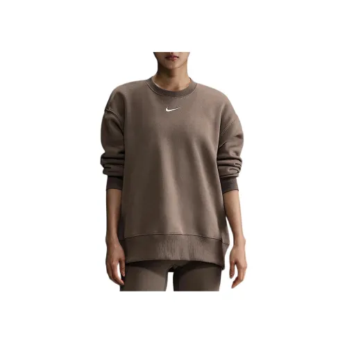 Nike одежда Коричневый Женские Свитшоты