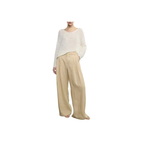 ENZA COSTA Khaki Женские Повседневные Брюки