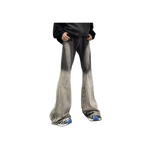 MGXEK Черно-серые Унисекс Джинсы