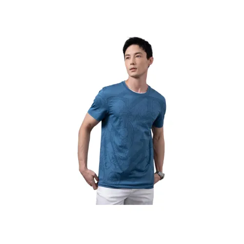 GOOD LUCK GLADIUS Рубашка Мужская Светло-Серая Синяя