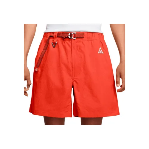 nike Повседневные шорты Мужские Оранжевые Красные