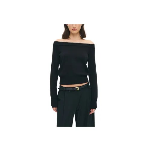 GLASSONS Off Плечо Длинный рукав Трикотаж Женские