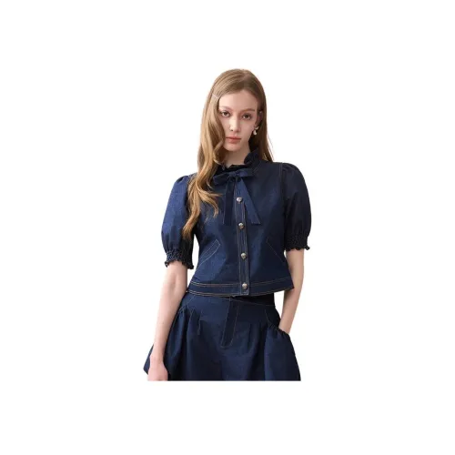 AIVEI Синие Женские Рубашки