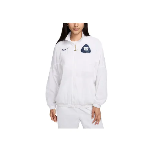 nike Pumas UNAM Essential Куртки Пальто Женские Белый Обсидиан