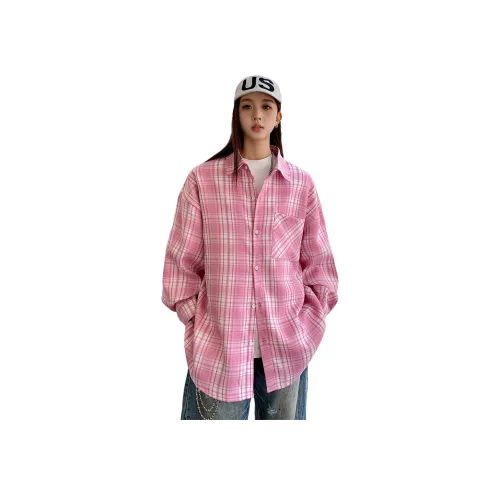 P8H9 Розовый Унисекс Рубашки