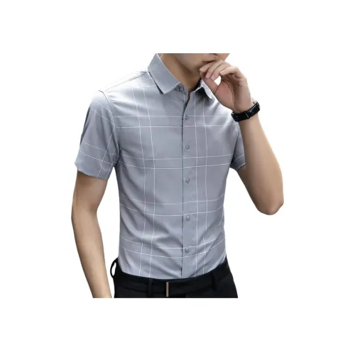 BAISHENGHU Короткий рукав рубашка мужская