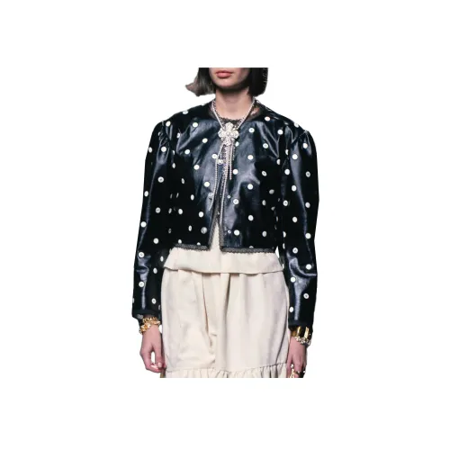 CHANEL Кожа Куртка Женская Черная