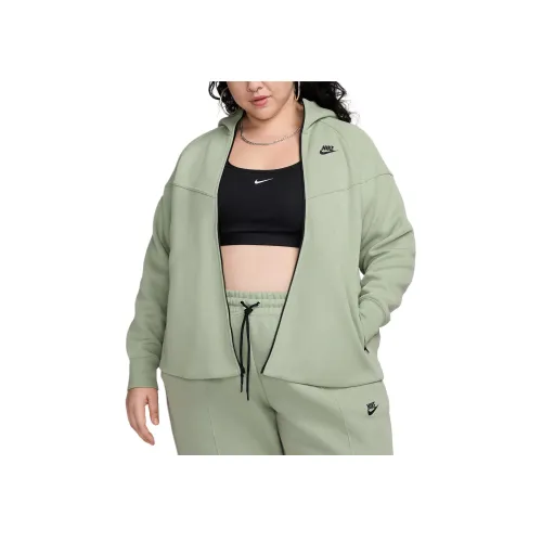 nike Sportswear Tech Fleece WINDRUNNER Толстовка Женская Матча Зеленая