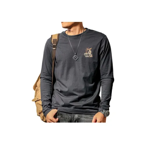 Seasonal Words Мужская футболка серого цвета