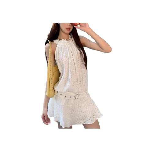 UYH Белые Женские Платья без рукавов