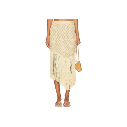 A.L.C. Повседневный длинный юбка женский бежевый