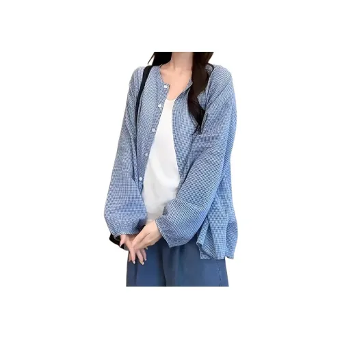 MUCCHIC Blue Women's Shirts MUCCHIC Синий Женские Рубашки