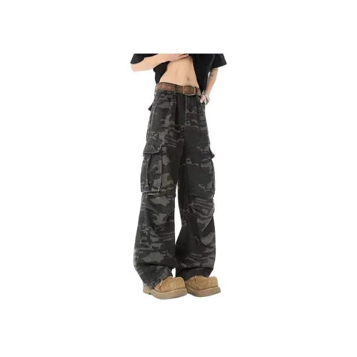 REXSHION Камуфляж Унисекс Джинсы