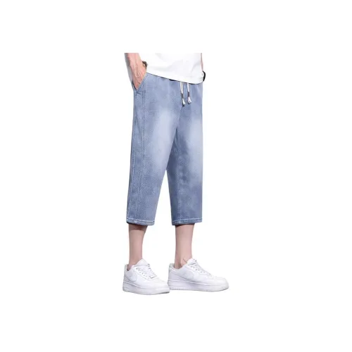 SLLAVIF Мужские джинсовые шорты