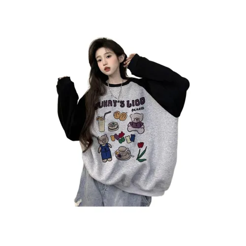 MORii Вересковый Серый и Черный Свитшоты Женские