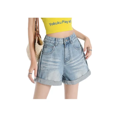 HAZL Светло-синие Женские Джинсовые Шорты