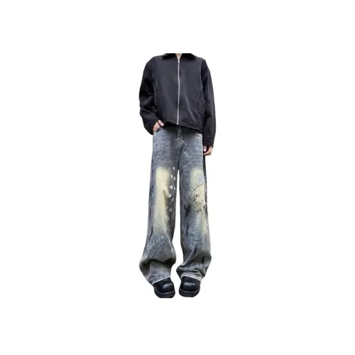 WOMA Синие Унисекс Джинсы