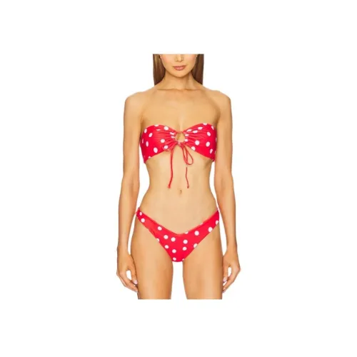 SUPERDOWN Красно-белый Женские Бикини