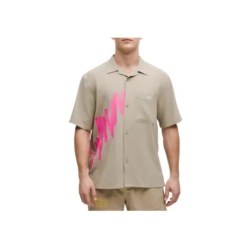 lululemon Lightweight series CAMP Ожерелье-чокер Пуговица Вверх Pride Рубашка Мужской Дуб Цвет