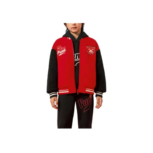 PUMA Бейсбольная куртка Китайский Красный Детский