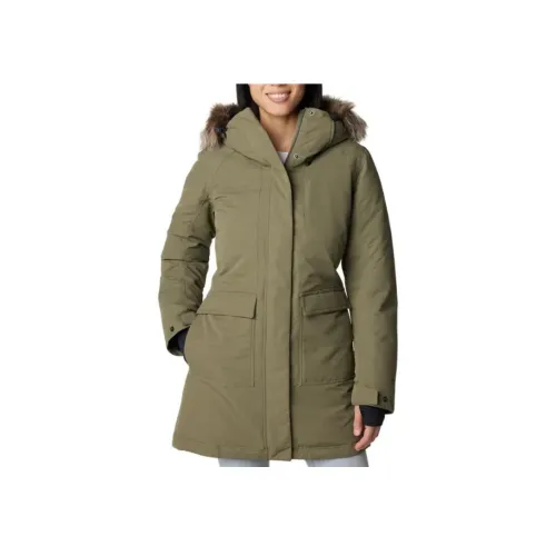 Columbia PARKA Пальто Женское Оливково-зеленый