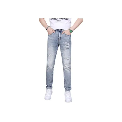 VUAS Светло-синие Унисекс Джинсы