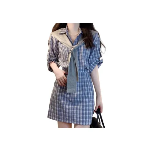 EIDOLON GRAIN Короткий рукав Платье Женское