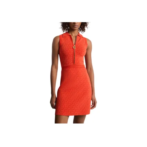 MICHAEL KORS Без рукавов Платье Женское Красное