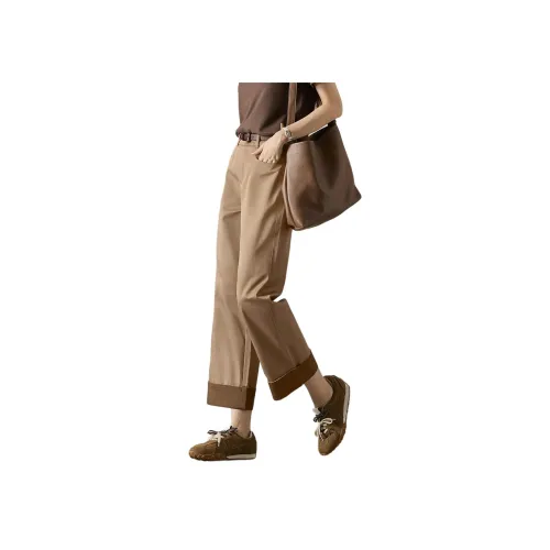 Mo Han Yi Mei Повседневные брюки Женские Хаки