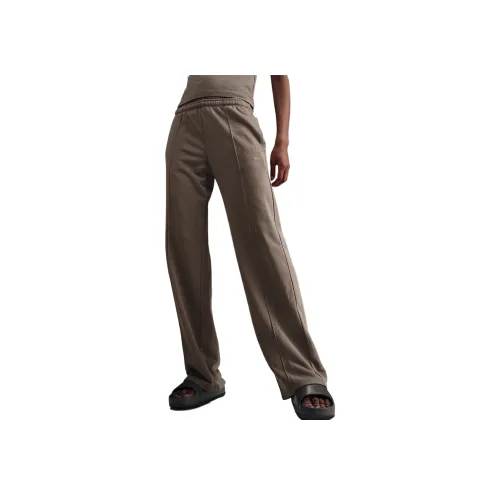 nike Sportswear CHILL Махровый Вязаные Тренировочные Штаны Женские Коричневый