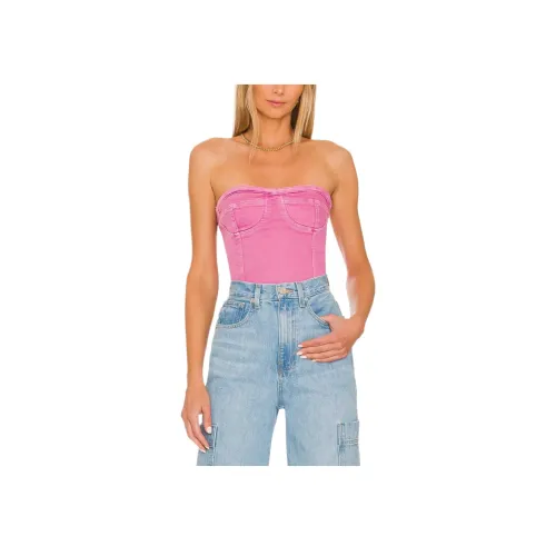 SUPERDOWN Desa Crop Без бретелей Топ Женские