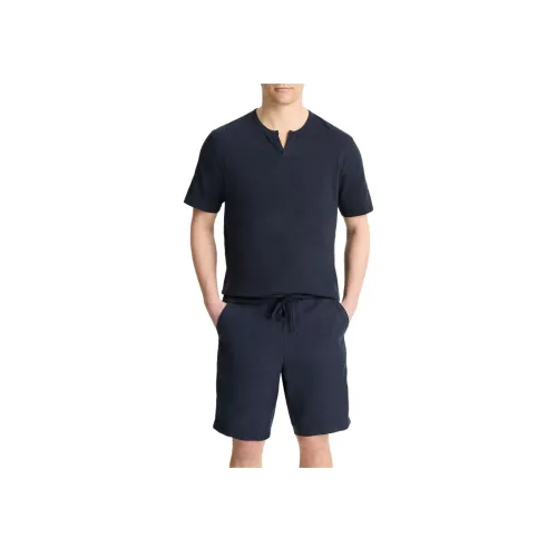 VINCE Прибрежный Синий Мужская T-Рубашка