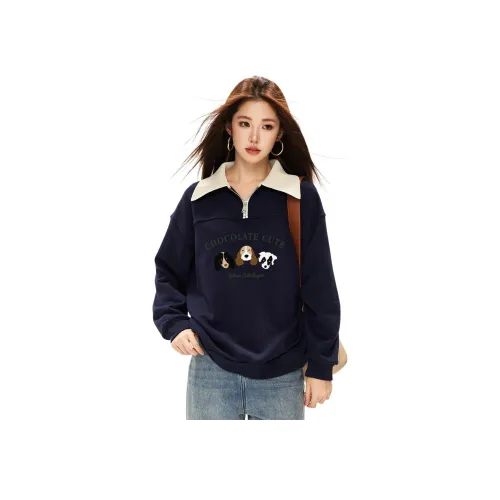 CHOCOOLATE Толстовка Женская NYX Темно-синий Синий