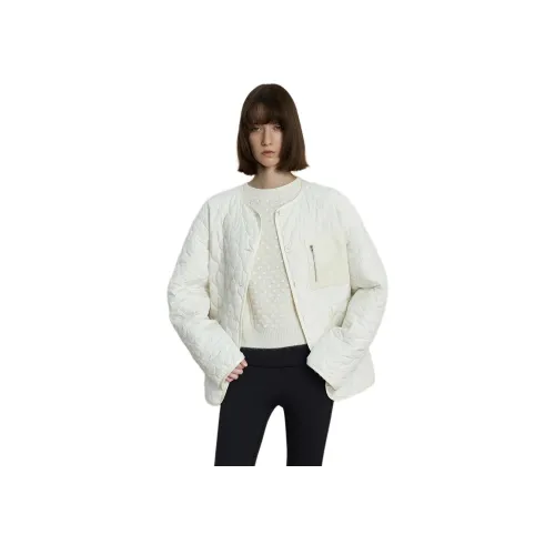FABRIQUE Pearl White Loose Fit Women's Down Jackets