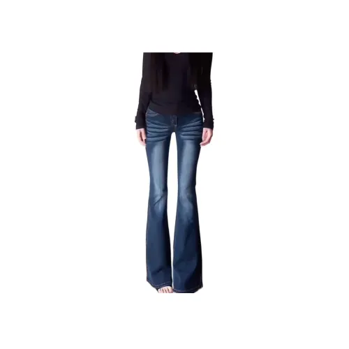 MUCCHIC Темно-синий, женский, джинсы