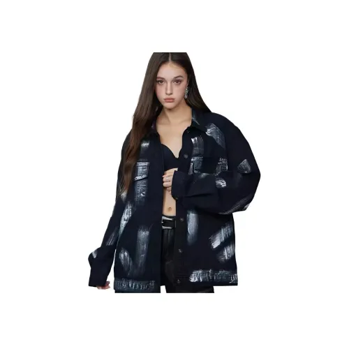 SAGP Черный Унисекс Джинсовые куртки