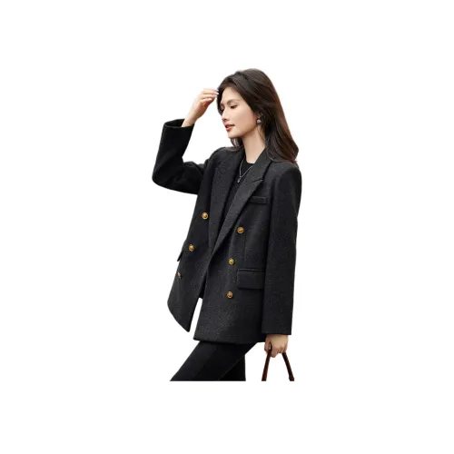 Still Quiet Темно-серый Женский Пальто