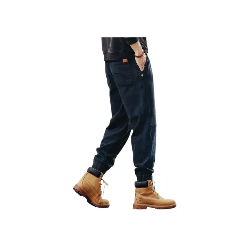 GELANLU Осенние Карго Брюки с Эластичными Манжетами Унисекс