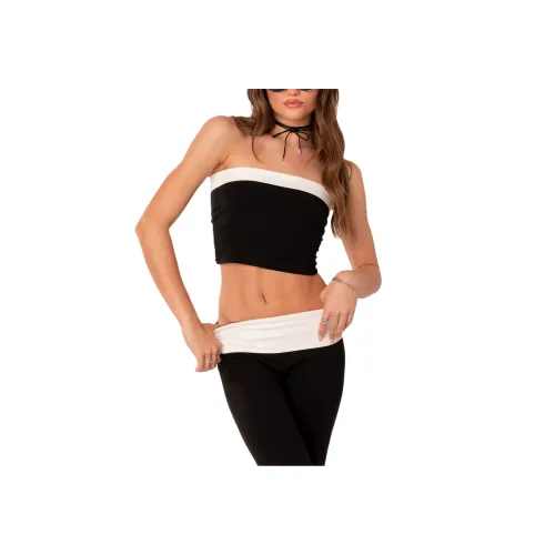 Edikted Контрастный топ с трубкой без бретелек женский