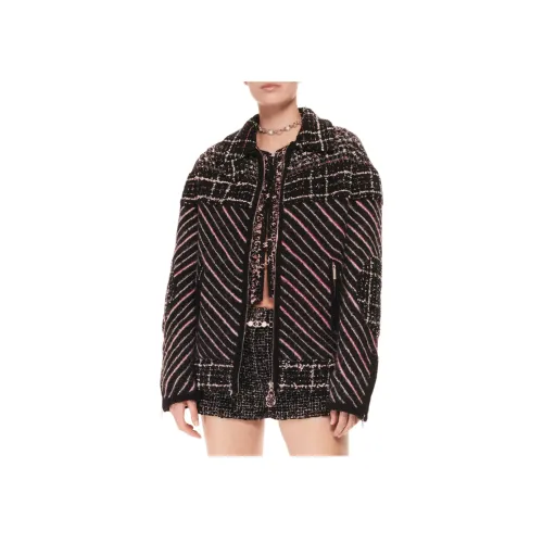 CHANEL 24 Осенне-зимняя коллекция Куртки и пальто Женские Черный Красный