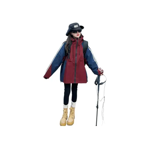 Because no Красный Пуховик + Подкладка [3 в 1] Детская Туристическая Одежда