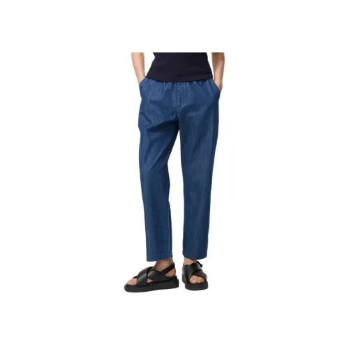 UNIQLO Женские джинсы морского синего цвета