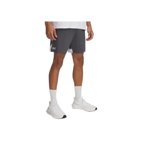 Under Armour Tech Vent Серый Белый Мужские Повседневные Шорты