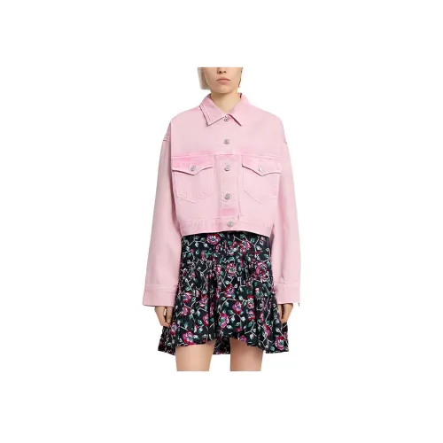 ISABEL MARANT Светло-розовый Женское короткое пальто