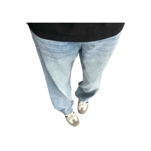 GANGZAI Синие Унисекс Джинсы